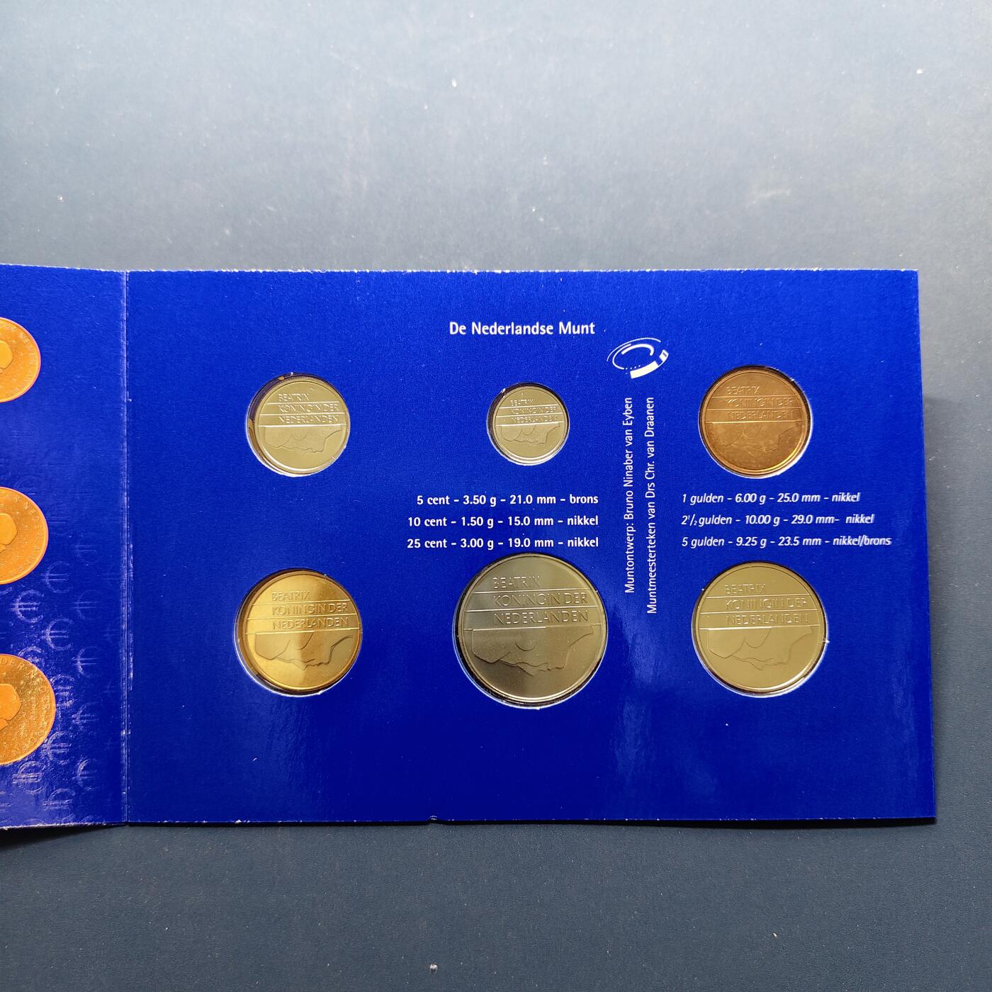 【全场包邮】纯粹捡漏拍496场-持续更新中 荷兰1999年盾版纪念官方套币