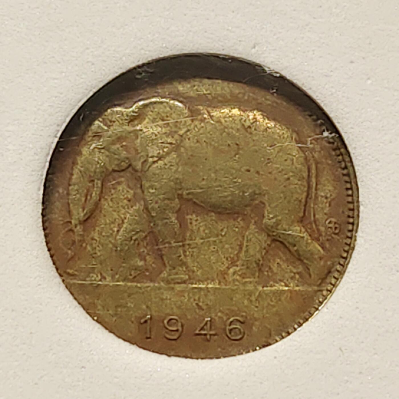 【全场包邮】纯粹捡漏拍496场-持续更新中 比属刚果1946年1法郎