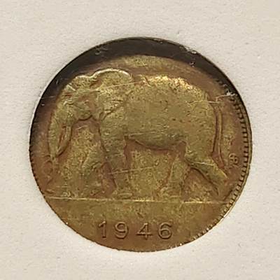 【全场包邮】纯粹捡漏拍496场-持续更新中 - 比属刚果1946年1法郎