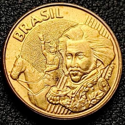 泉币菌-第172场- 精品福利场 - 佩德罗一世 巴西10分青铜包钢硬币2008年 20.0毫米 4.8克