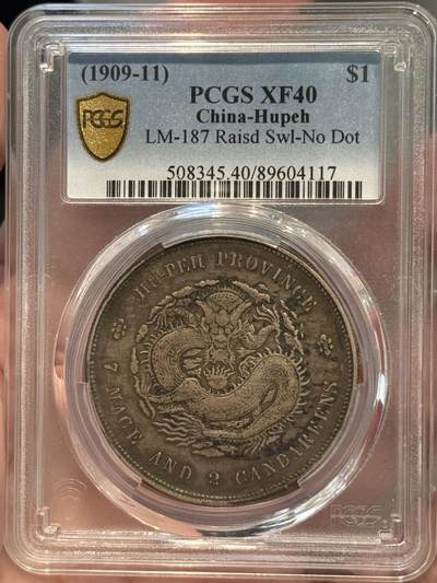 PCGS xf40原味带墨印湖北宣统龙状态一流 - PCGS xf40原味带墨印湖北宣统龙状态一流