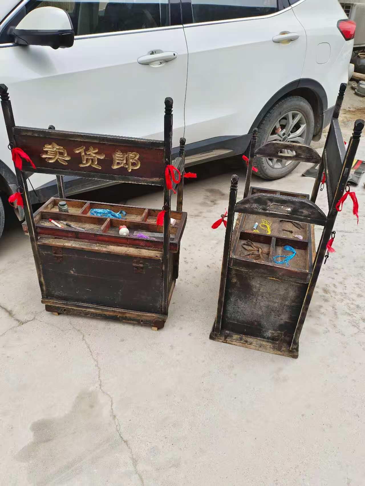 清代卖货郎挑担一套，民俗博物馆，影视道具，首选佳品。