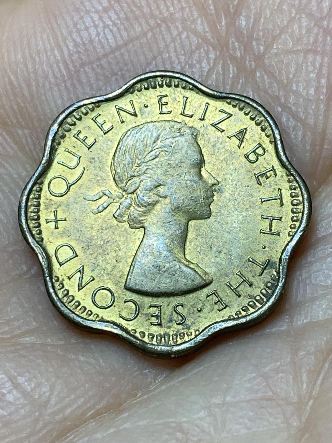 2026年第十一场(总第一百八十场）外国好品散币场(免佣金) 英属锡兰1955单年份2分(伊丽莎白二世青年桂冠)