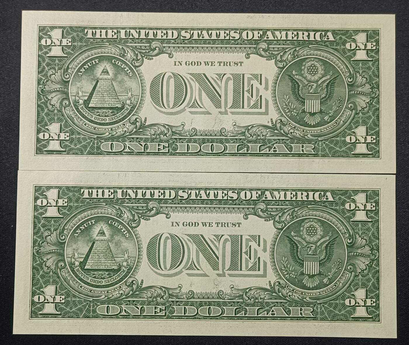 【游宝拍卖】乙巳蛇年第109期 佣金1元起 美国-1美元【五连号 全新UNC/UNC-】