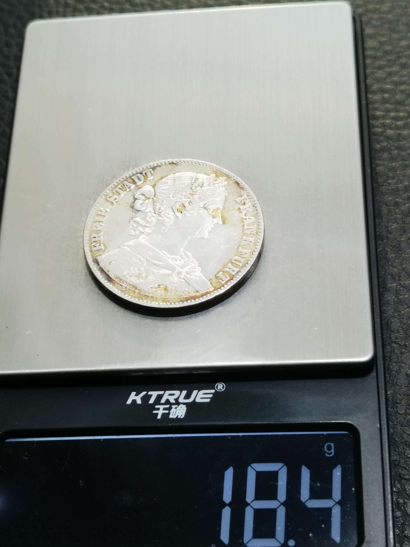 天下钱庄专场欢迎参拍 法兰克福少女1泰勒银币