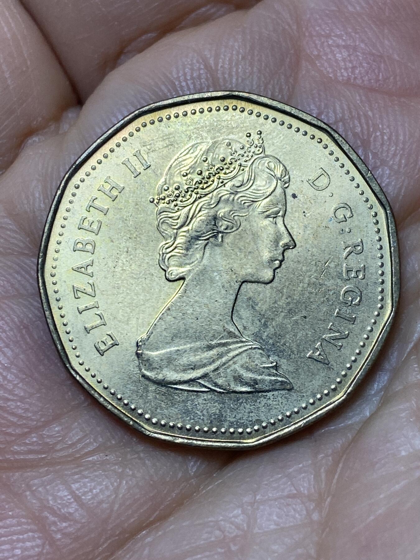 2026年第十一场(总第一百八十场）外国好品散币场(免佣金) 加拿大🇨🇦1987年1元(伊丽莎白二世中年花冠，浅浮雕版首发年)