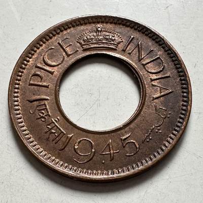 🌹外币初藏🌹🐯2026年第9场  每周二四六晚8️⃣点 接代拍 -  英属印度1945年一派沙 