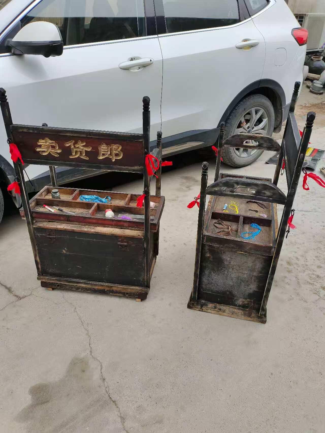 清代卖货郎挑担一套，民俗博物馆，影视道具，首选佳品。