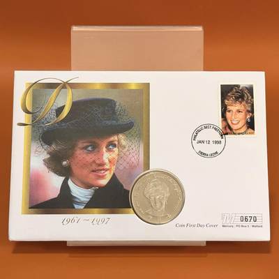 ＜星葵钱币社＞散币克朗场第68期·1月23日发货 - 〈邮币封〉塞拉利昂1997年人民的王妃·黛安娜1元克朗型纪念币