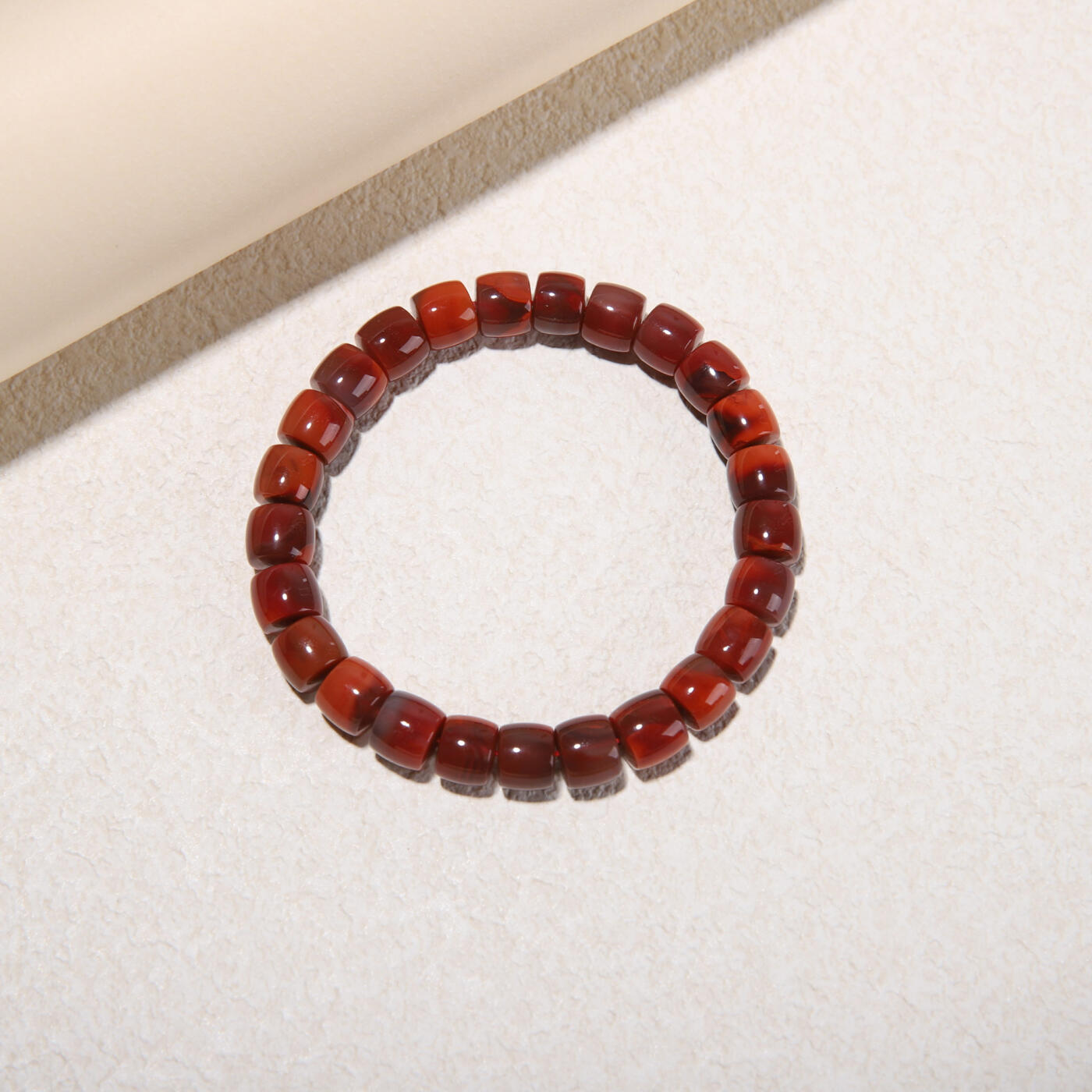 瑰丽珠宝（一） 精工归圆双色南红手串