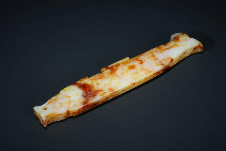 上海都达杂项专场三（全场包邮） 和田古玉鱼挂件86-2