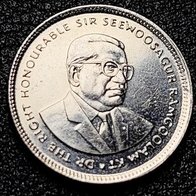 泉币菌-第172场- 精品福利场 - 毛里求斯20分铜镍币 19mm 