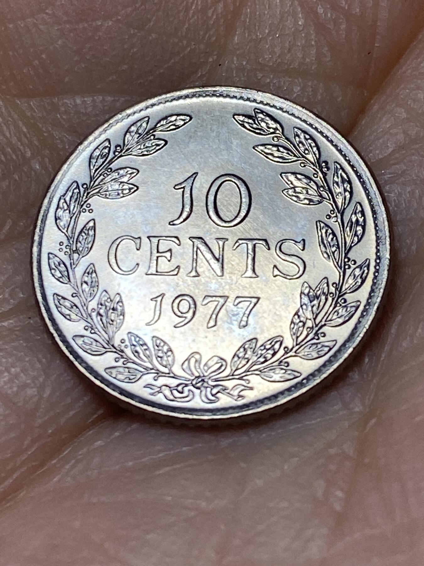 2026年第十一场(总第一百八十场）外国好品散币场(免佣金) 原光好品–利比里亚🇱🇷1977年10分(1960–1987年第三版)