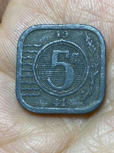 2026年第十一场(总第一百八十场）外国好品散币场(免佣金) - 荷兰🇳🇱1941年5分(二战德国占领时期)