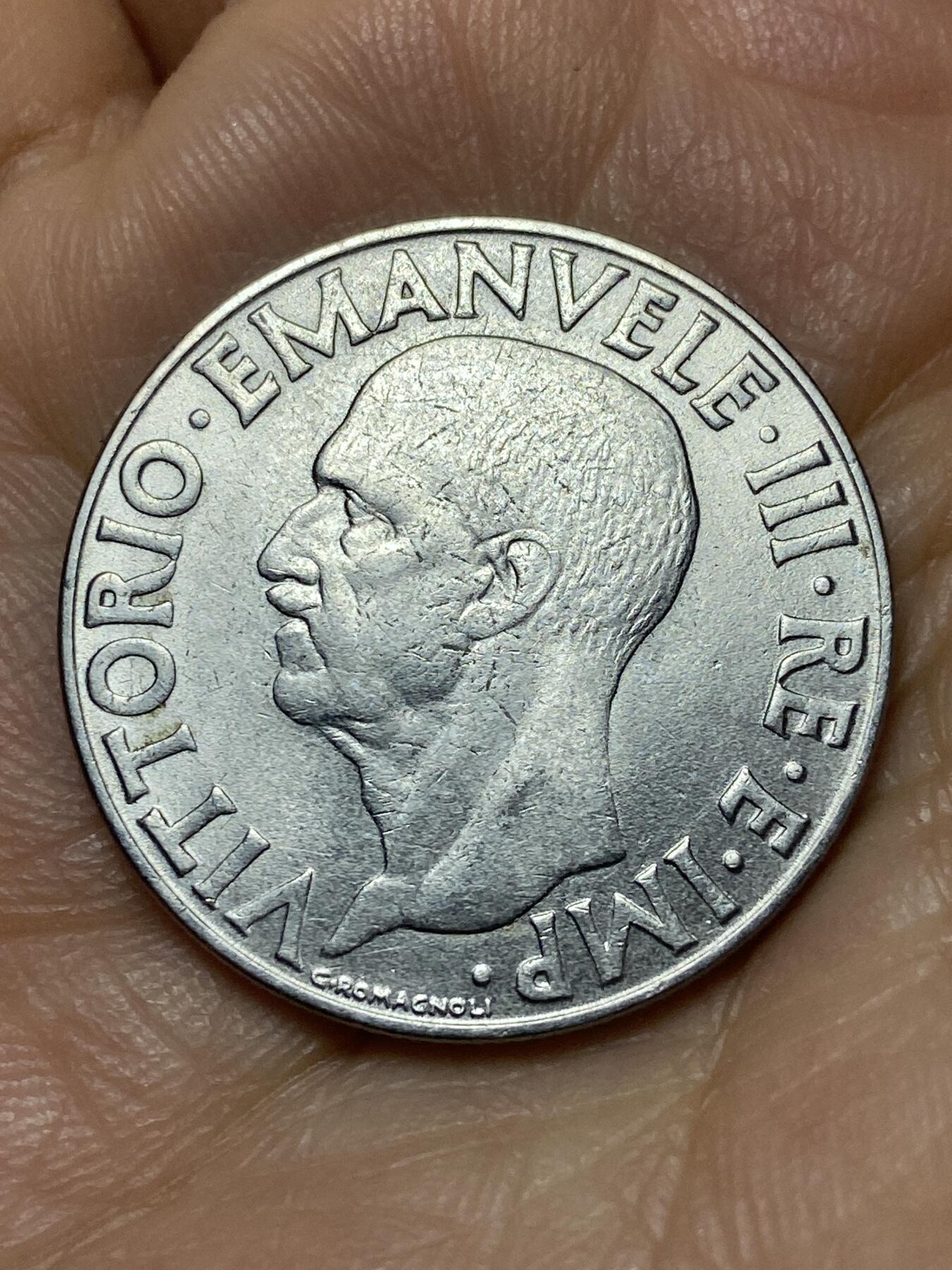 2026年第十一场(总第一百八十场）外国好品散币场(免佣金) 意大利王国1940年1里拉(维托里奥·埃马努埃莱三世第四套第二版，有磁版)