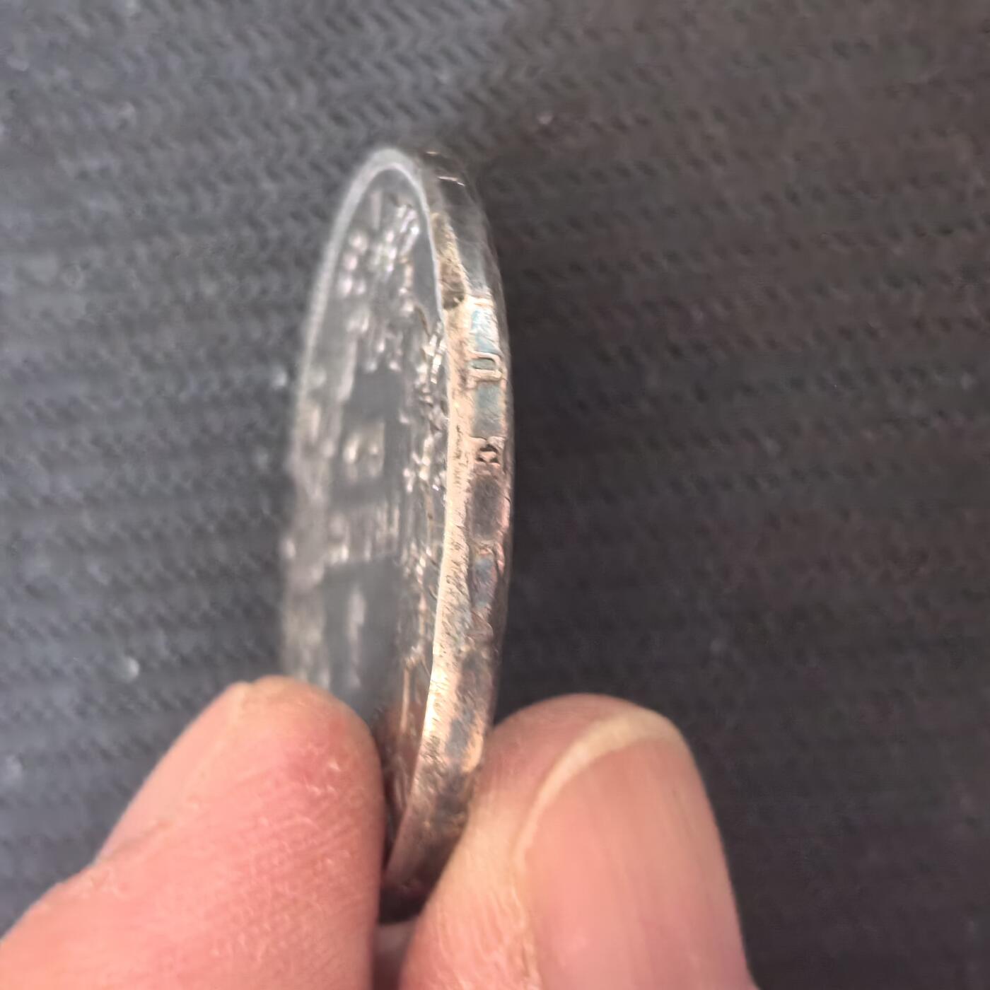 道一币馆币章第一百六十四场 法国1852年无冠版拿破仑三世5法郎银币  25g 900s