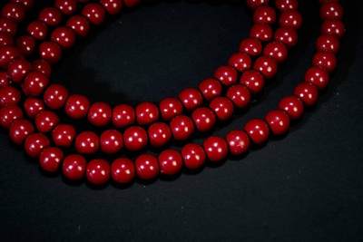 上海都达杂项专场三十四【年后发货全场包邮】  天然朱砂0.6圆珠多圈手串86-128