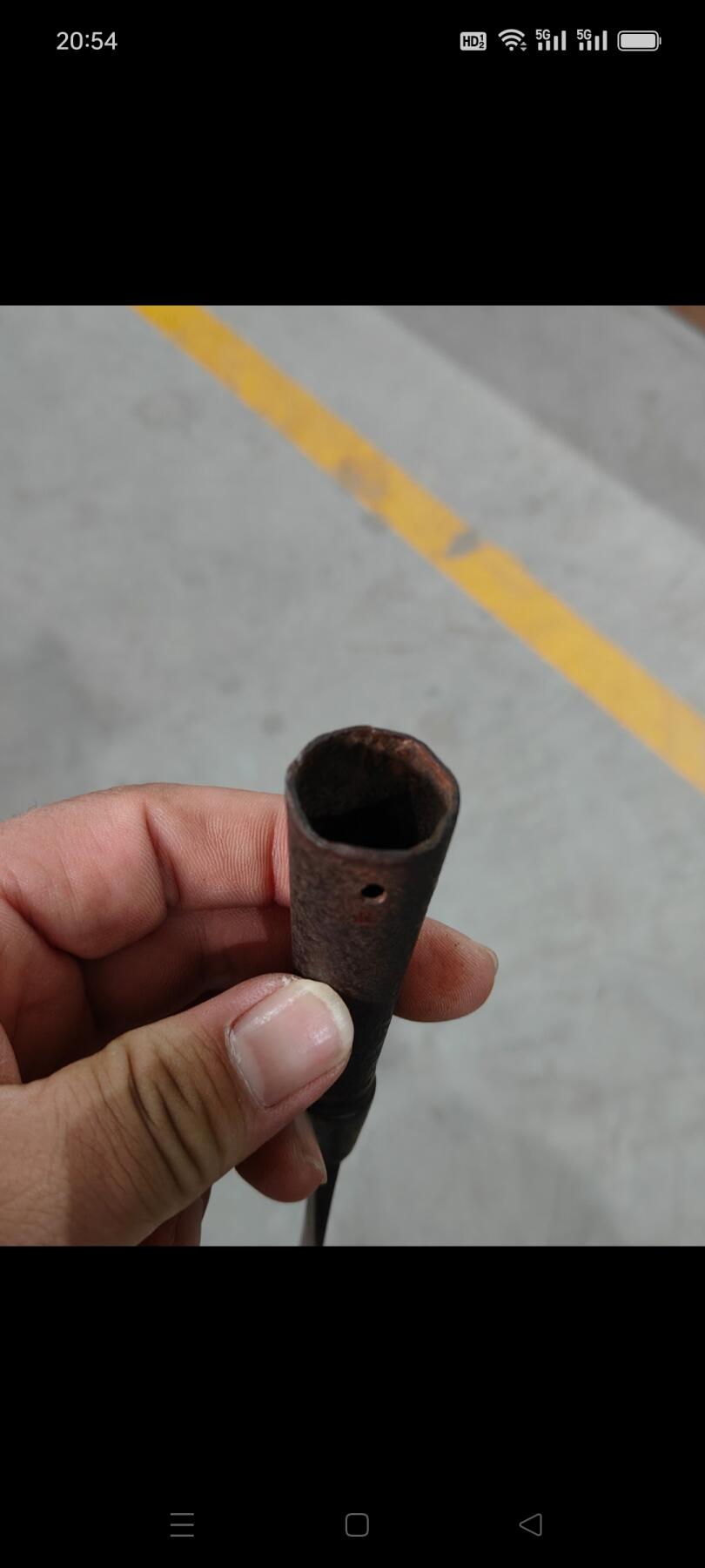 明代龙吞铜箍枪头，铜箍雕刻龙头，造型小巧精致，保存完好，品相一流，包老