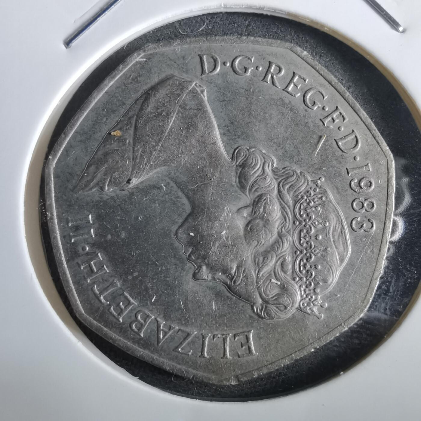 沼泽如烟--第967场 英国1983年50便士