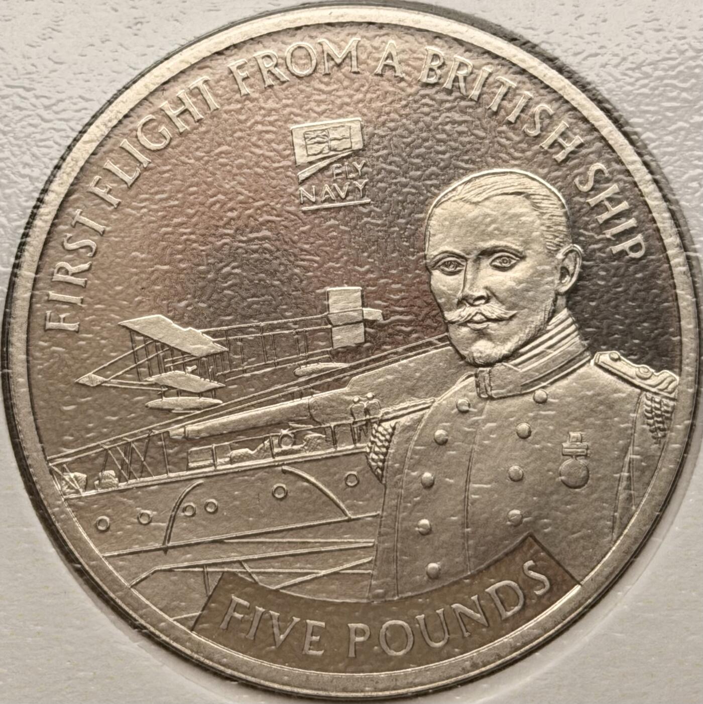 ＜星葵钱币社＞散币克朗场第68期·1月23日发货 〈邮币封〉根西岛2009年海航空兵百年史·首飞5镑克朗型精制纪念币