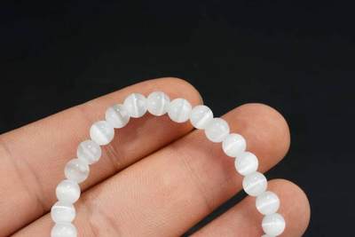 上海都达杂项专场三十四【年后发货全场包邮】  猫眼石手串86-311