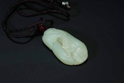 上海都达杂项专场三（全场包邮） - 天然和田玉精雕《福瓜》挂件86-99