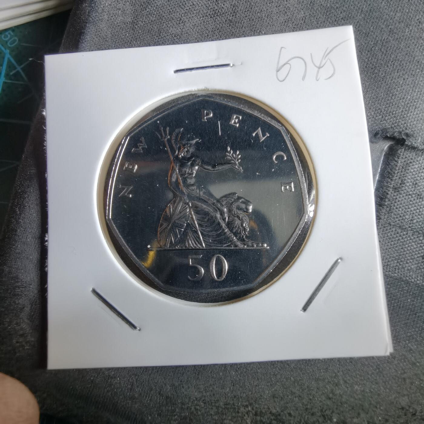 沼泽如烟--第967场 英国1971年50便士精制币