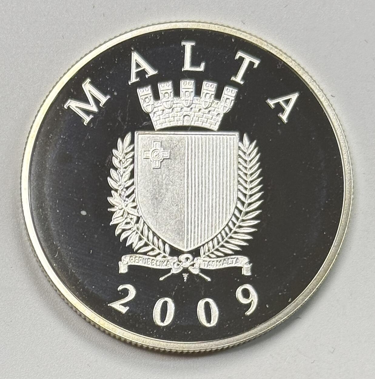 S&S Numismatic世界钱币-拍卖 第119期  马耳他2009年 欧洲之星系列-卡斯特拉尼亚宫 10欧元精制纪念银币 28.28克925银