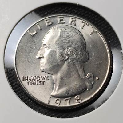 KK钱币收藏小铺  第388期  2月预留时间 周末发货 -  1978美国25分 好品