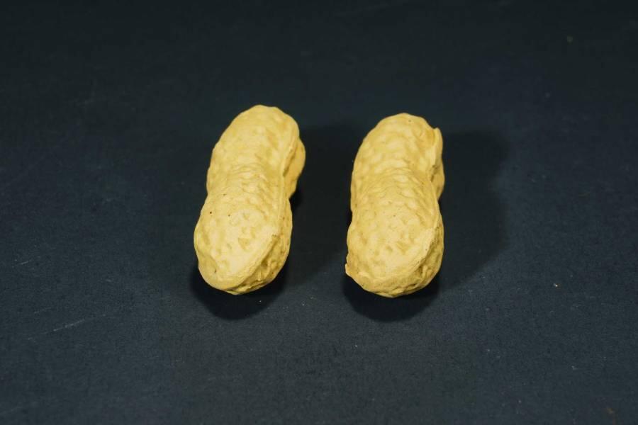 上海都达杂项专场十六（全场包邮） 段泥仿生紫砂花生一对86-129