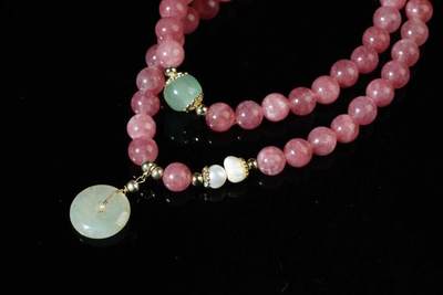 上海都达杂项专场三十四【年后发货全场包邮】  红纹石双圈手串86-321