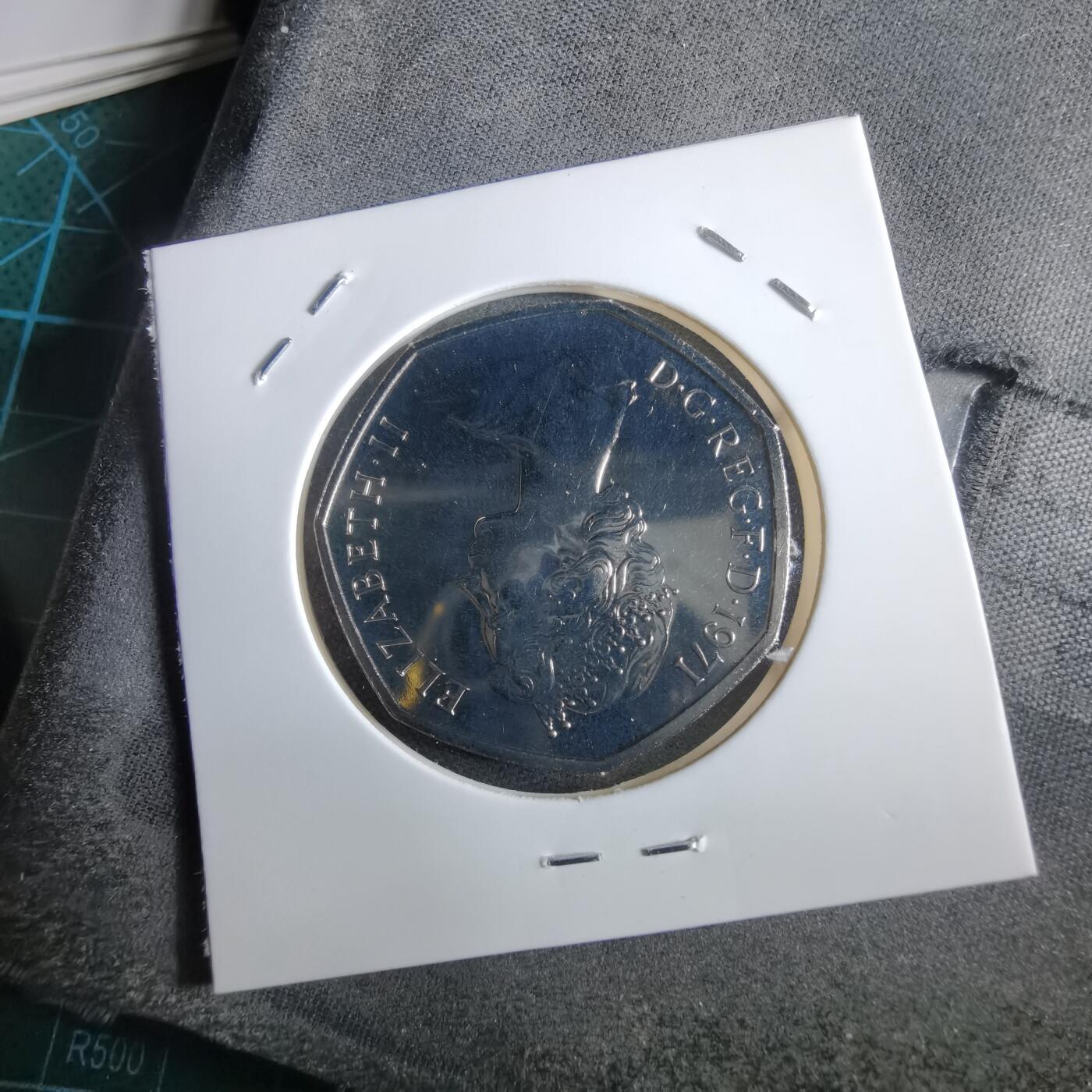 沼泽如烟--第967场 英国1971年50便士精制币