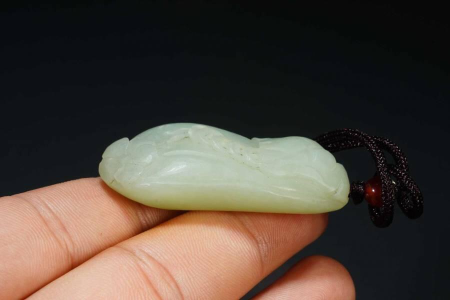 上海都达杂项专场三（全场包邮） 天然和田玉精雕《福瓜》挂件86-99