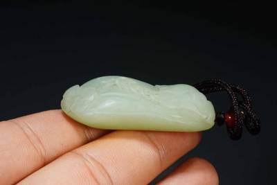 上海都达杂项专场三十四【年后发货全场包邮】  天然和田玉精雕《福瓜》挂件86-99