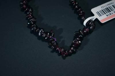 上海都达杂项专场三十四【年后发货全场包邮】  天然石榴石碎石随型手串 附鉴定证书86-309