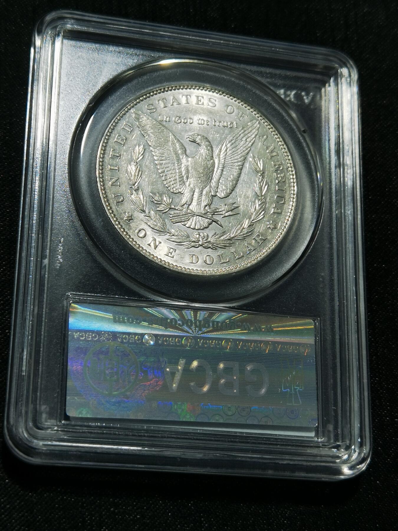 天下钱庄专场欢迎参拍 公博评级MS62 1887美国摩根一美元银币