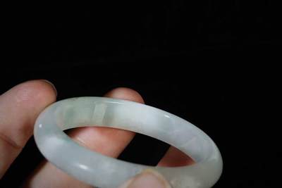 上海都达杂项专场三十四【年后发货全场包邮】  天然冰种翡翠手镯86-39