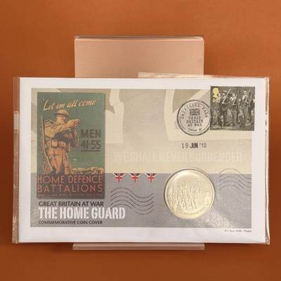 ＜星葵钱币社＞散币克朗场第68期·1月23日发货 - 〈邮币封〉直布罗陀2010年战争中的英国·国民警卫队1克朗纪念币