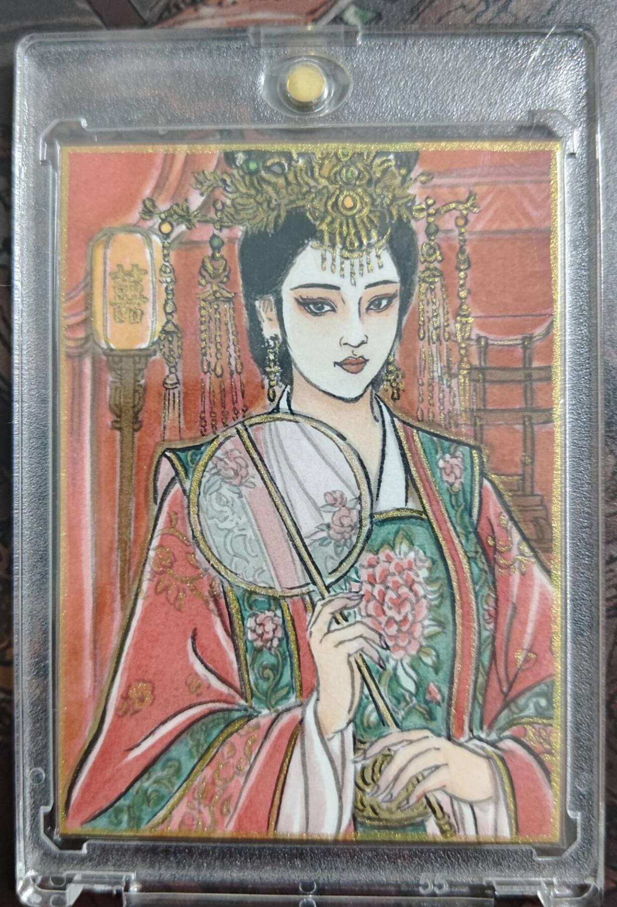 春节前倒数第三场！！龙虎卡牌-七三场（满200元包邮，无佣金，每周六结拍，欢迎送拍） 【亲签】手绘卡 卢艺丰 - 嫁衣三娘 (卡背亲签)