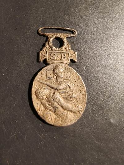 老王徽章第178期 - 法国1864-66红十字会战场救助奖章    无绶带