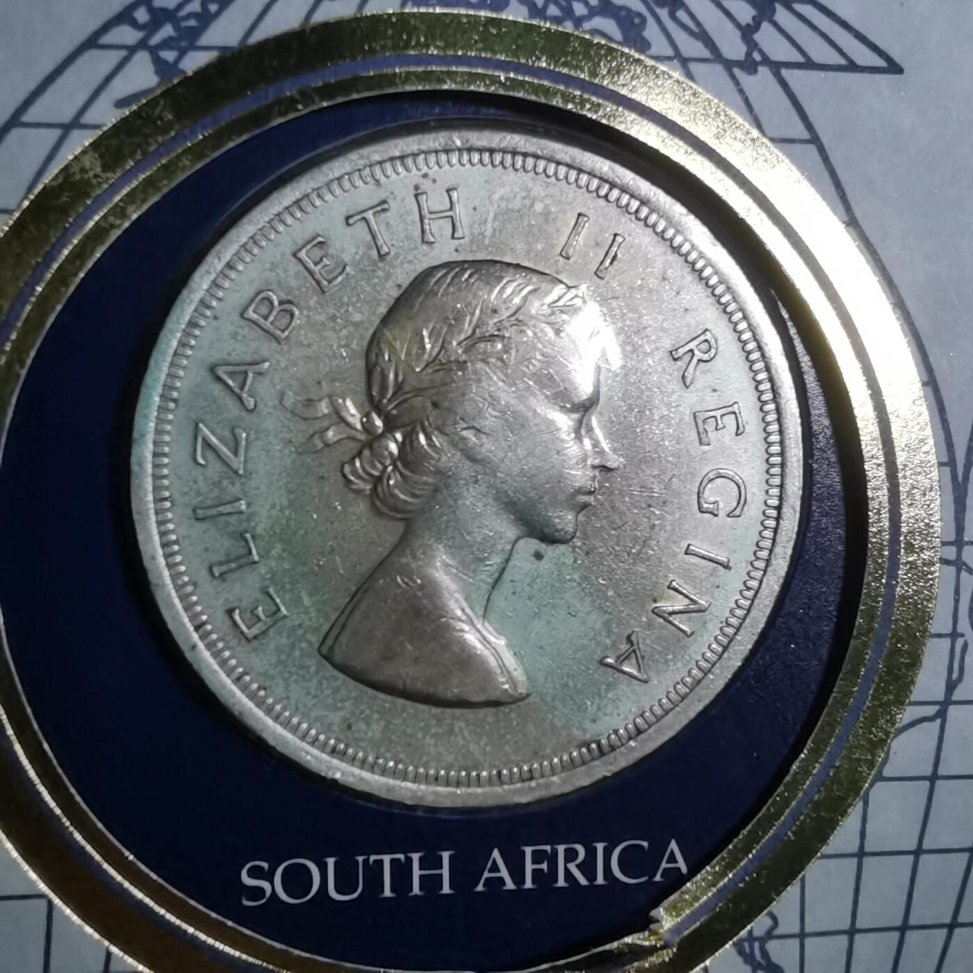 沼泽如烟--第967场 南非1957年5先令大银币封