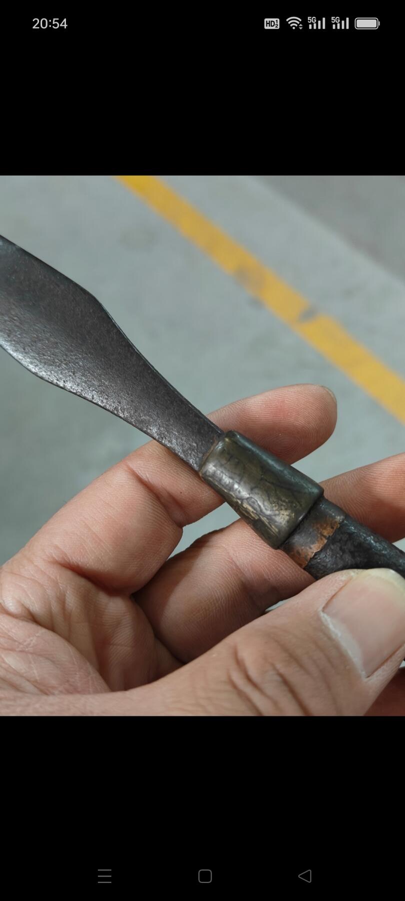 明代龙吞铜箍枪头，铜箍雕刻龙头，造型小巧精致，保存完好，品相一流，包老