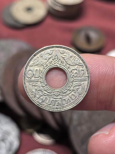 南宋泉阁俄币 外币 国币 专场第二十一期 【送拍无额外佣金】 - 泰国 1941年 拉玛八世 10萨当佛教主题银币 老包浆 原味好品