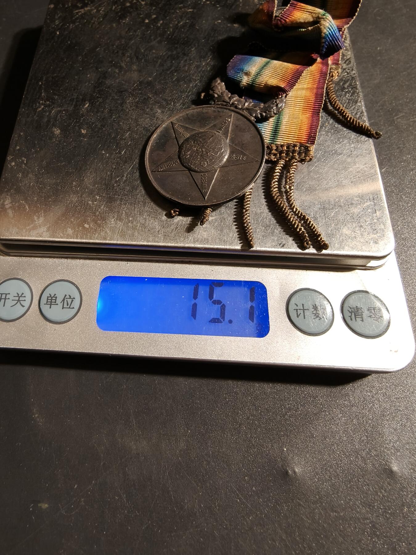 老王徽章第178期 法国1876 年世界烹饪艺术进步联盟纪念章     950银       15.1g