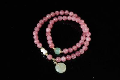 上海都达杂项专场三（全场包邮） - 红纹石双圈手串86-321