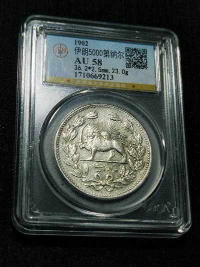 天下钱庄专场欢迎参拍 - 伊朗狮子弯刀银币