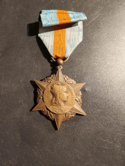 老王徽章第178期 - 法国铜级社保奖章