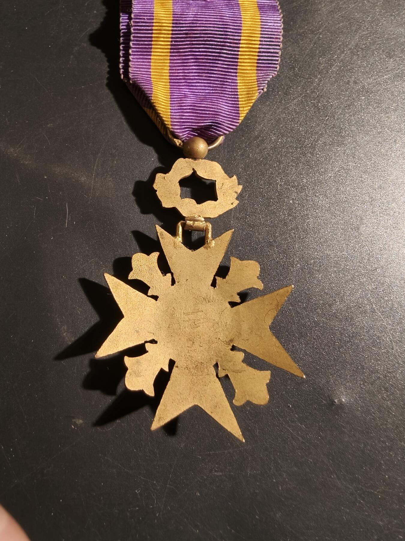 老王徽章第178期 法国骑士级国家鼓励学术发展协会勋章     原盒