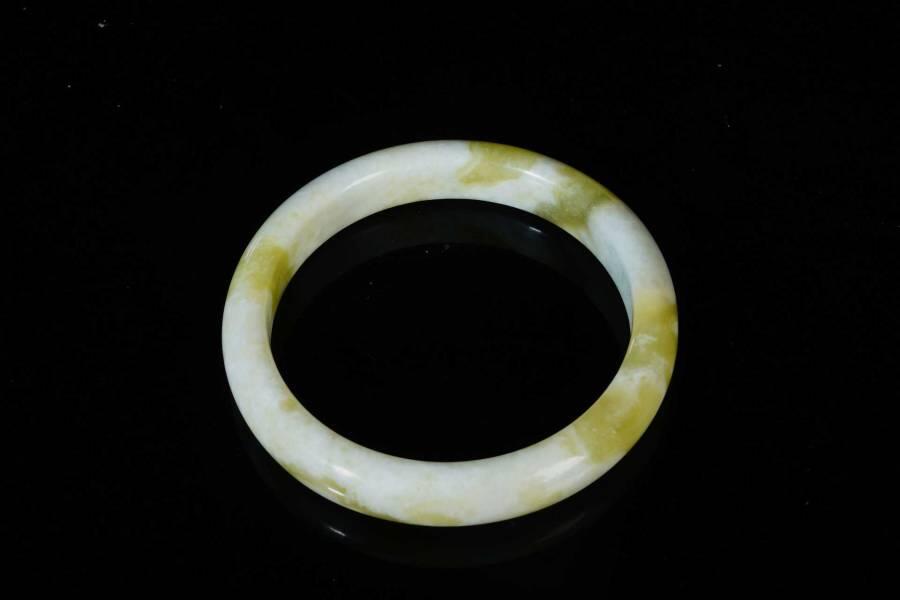 上海都达杂项专场三（全场包邮） 天然蓝田玉贵妃手镯86-33