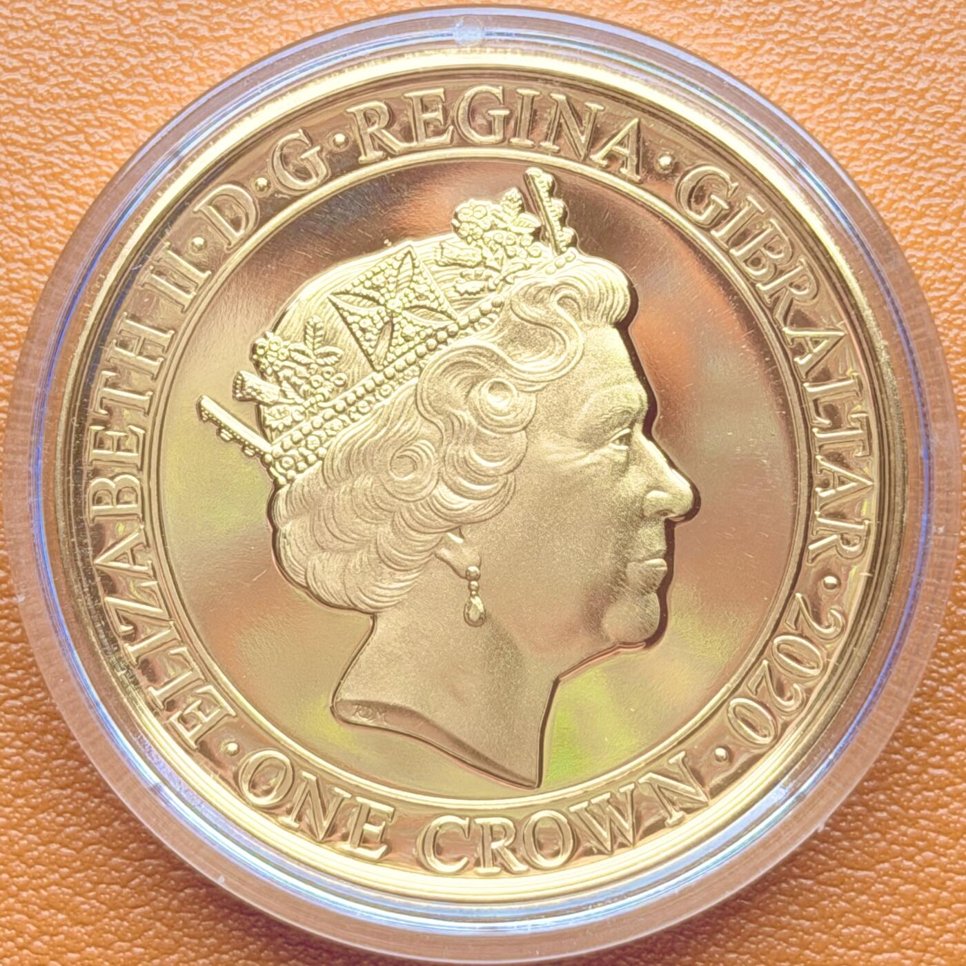 ＜星葵钱币社＞散币克朗场第68期·1月23日发货 直布罗陀2020年一个名族的声音·缅甸之星1克朗镀金纪念币